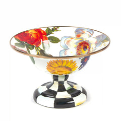 Wild Rose Brown Large Compote