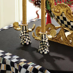 Courtly Check Moose Candlesticks - Set of 2