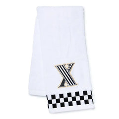 Monogram "X" Check Hand Towel