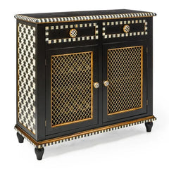 Courtly Criss-Cross Small Cabinet