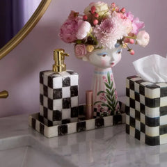 Courtly Check Capiz Vanity Tray