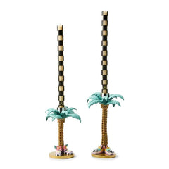 Patience Brewster Palm Tree Candle Holders, Set of 2