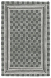 Sage Green Tonal Check 5' x 8' Rug