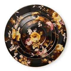 Wild Rose Brown Salad Plate