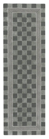 Sage Green Tonal Check 2'6" x 8' Rug