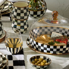 Courtly Check Glass Cake Dome