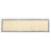 Courtly Check Natural Honeycomb 2'6" x 9' Jute Rug