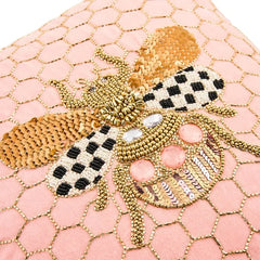 Queen Bee Pink Throw Pillow