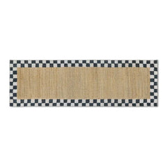 Naturals Check 2'6" x 8' Washable Runner