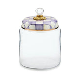 Violet Check Large Kitchen Canister