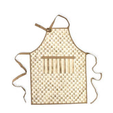 Mocha Check Apron