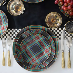 Tartan Black Dinner Plate