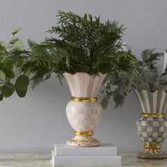 Parchment Check Great Vase