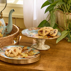 Wild Rose Brown Mini Pedestal Platter