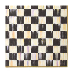 Sterling Check Dinner Paper Napkins