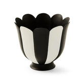 Courtly Stripe Scalloped Small Flower Pot