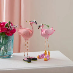 Patience Brewster Sheila & Sheldon Flamingo Mini Figures