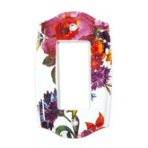 White Flower Market Enamel Switch Plate - Single Rocker