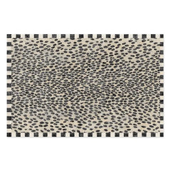 Snow Leopard 5' x 7'6" Washable Rug