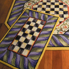 Courtly Check Purple & Green 2' x 3' Rug