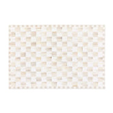 Mocha Checkered 3' x 5' Washable Rug