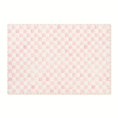 Rosy Checkered 5' x 7'6" Washable Rug