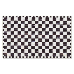 Courtly Checkered 3' x 5' Washable Rug