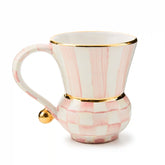 Violet Check Ceramic Mug