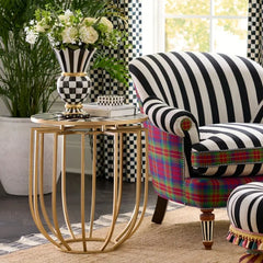 Courtly Basket Accent Table
