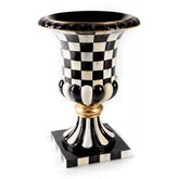 Mocha Stripe Tabletop Urn