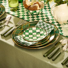 Dark Green Check Napkin, Set of 4