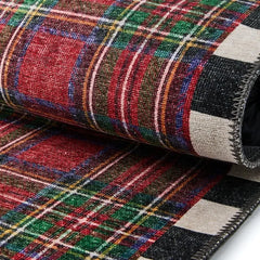 Royal Stewart Tartan Red 2' x 3' Washable Rug