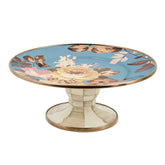 Wild Rose Brown Small Pedestal Platter