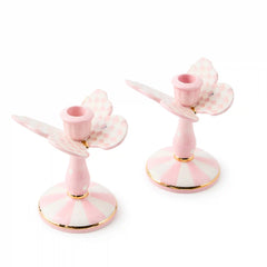 Butterfly Toile Candle Holders, Set of 2