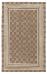 Mocha Tonal Check 5' x 8' Rug