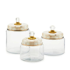 Mocha Check Large Kitchen Canister