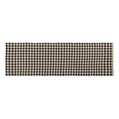 Natural, Black & White Checked 2'6" x 9' Runner