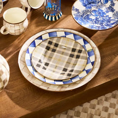 Tartan Mocha Salad Plate