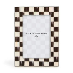Courtly Check Silver Plated 4" x 6" Frame