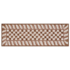 Mocha Check 2'6" x 8' Runner