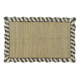 Jute Scalloped Black and White 5' x 8' Rug