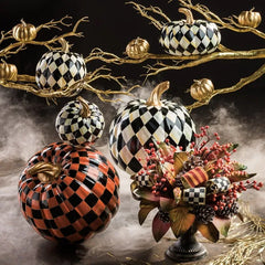 Courtly Harlequin Medium Pumpkin