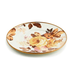 Wild Rose White Salad Plate