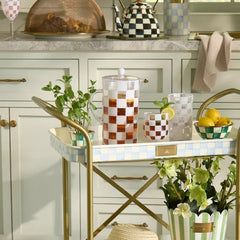 White Check Acrylic Pitcher