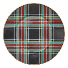 Tartan Black Dinner Plate