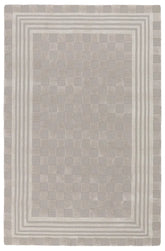 Light Grey Tonal Check 5' x 8' Rug