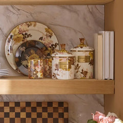 Wild Rose White Medium Canister