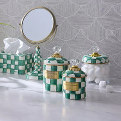Emerald Check Demi Canister