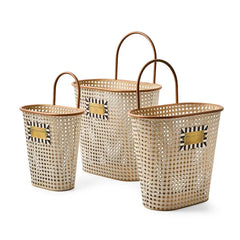 Cane Baskets, Set of 3