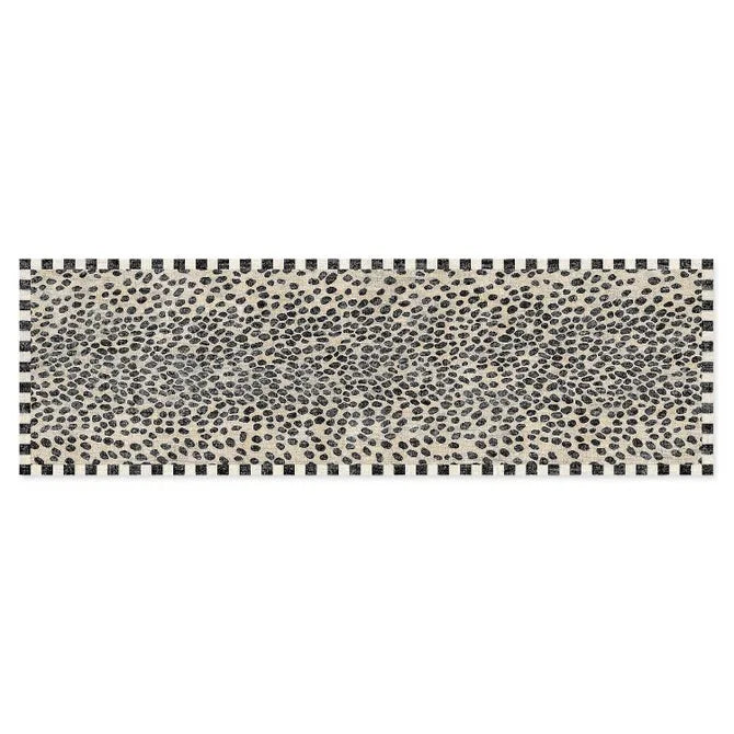 Snow Leopard 2'6" x 8' Washable Runner